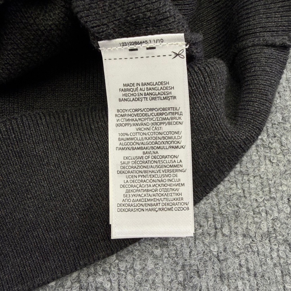 NEW Polo Ralph Lauren Quarter Zip Pullover Mens XXL Grey Cotton Textured Knit - Picture 5 of 11